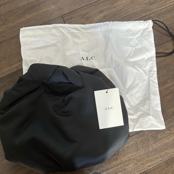A.L.C Satin Paloma Bag in Black - Picture 3 of 6